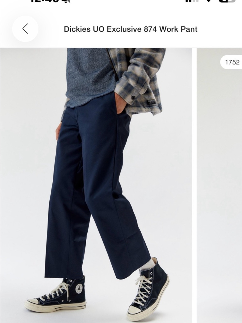 Urban Outfitters Dickie’s cutoff Black Straight-Leg Chinos - Picture 8 of 8